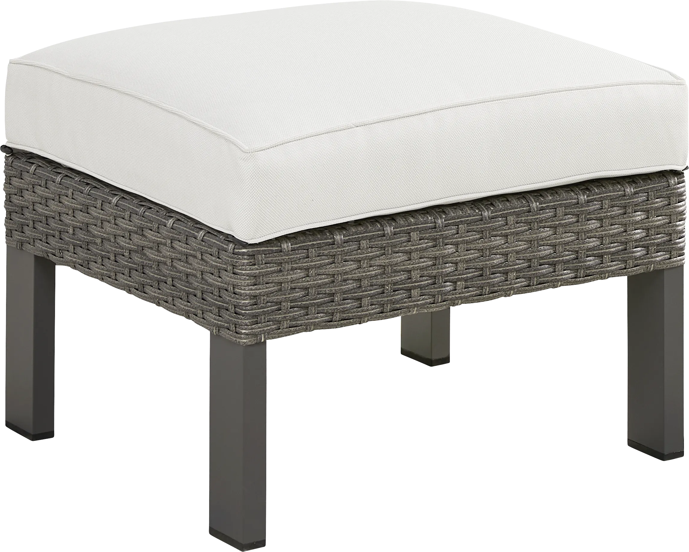 Randolph Gray Outdoor Ottoman - Thumbnail - Image 1