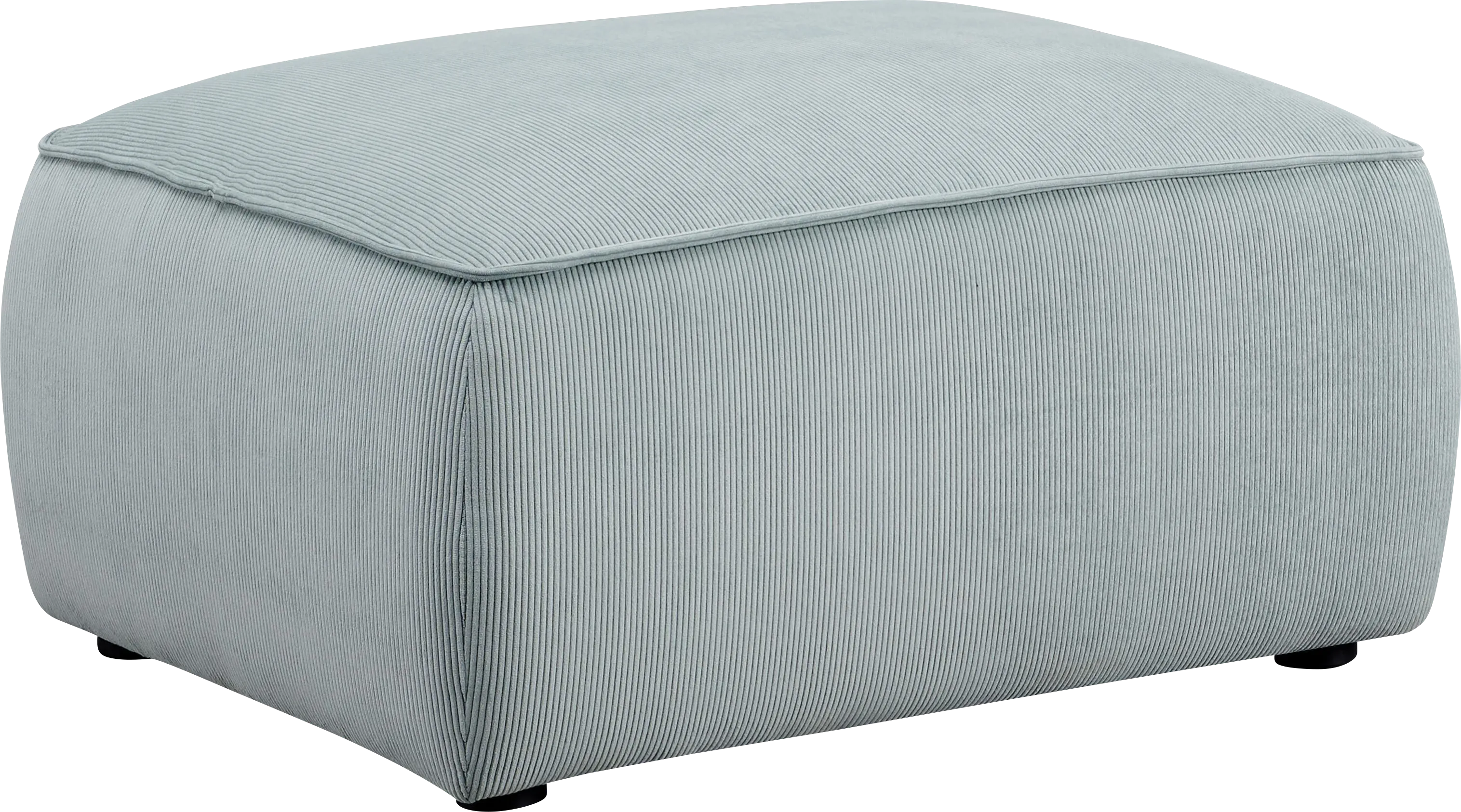 Glaciarts I Light Green Ottoman - Thumbnail - Image 1