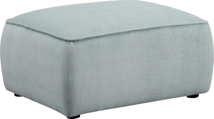 Glaciarts I Light Green Ottoman