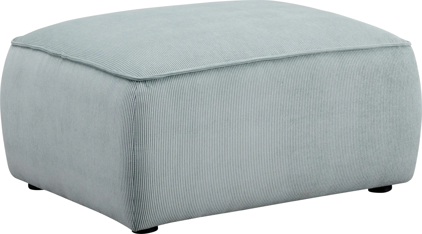 Glaciarts I Light Green Ottoman