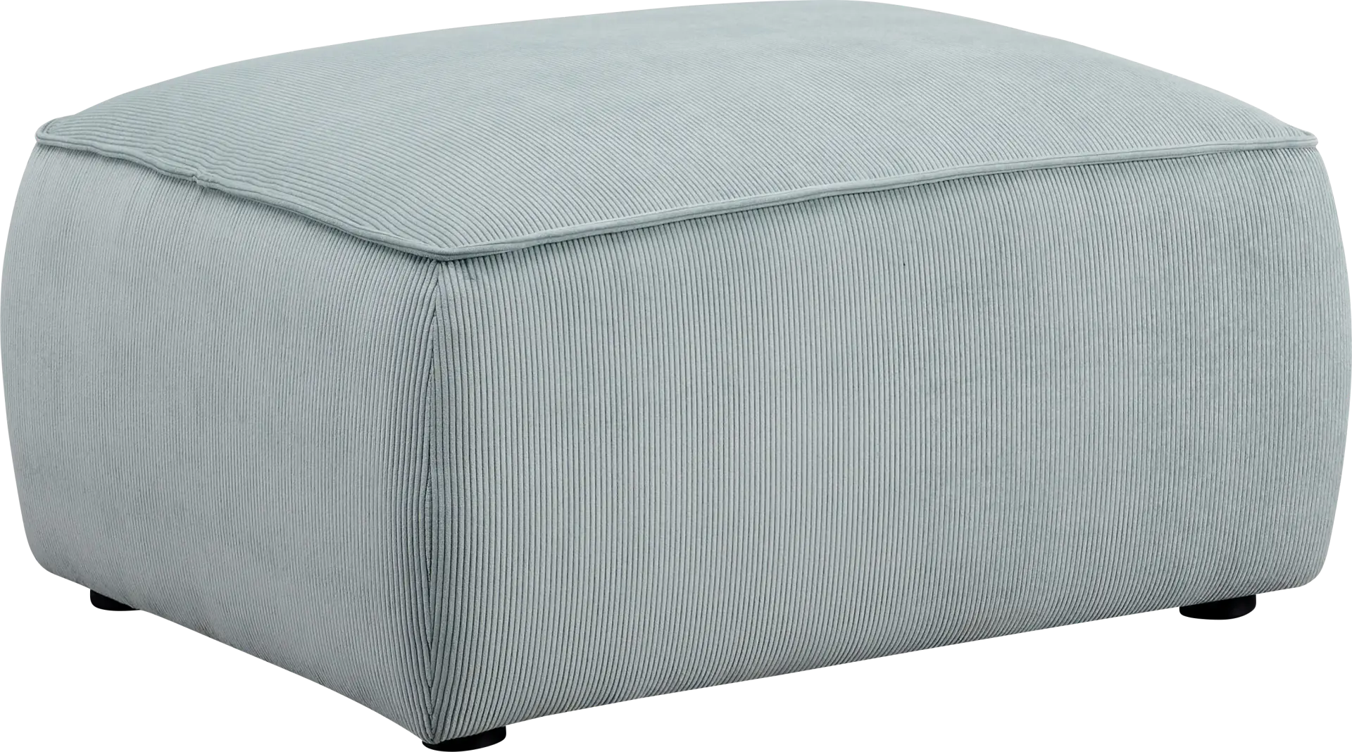 Glaciarts I Light Green Ottoman
