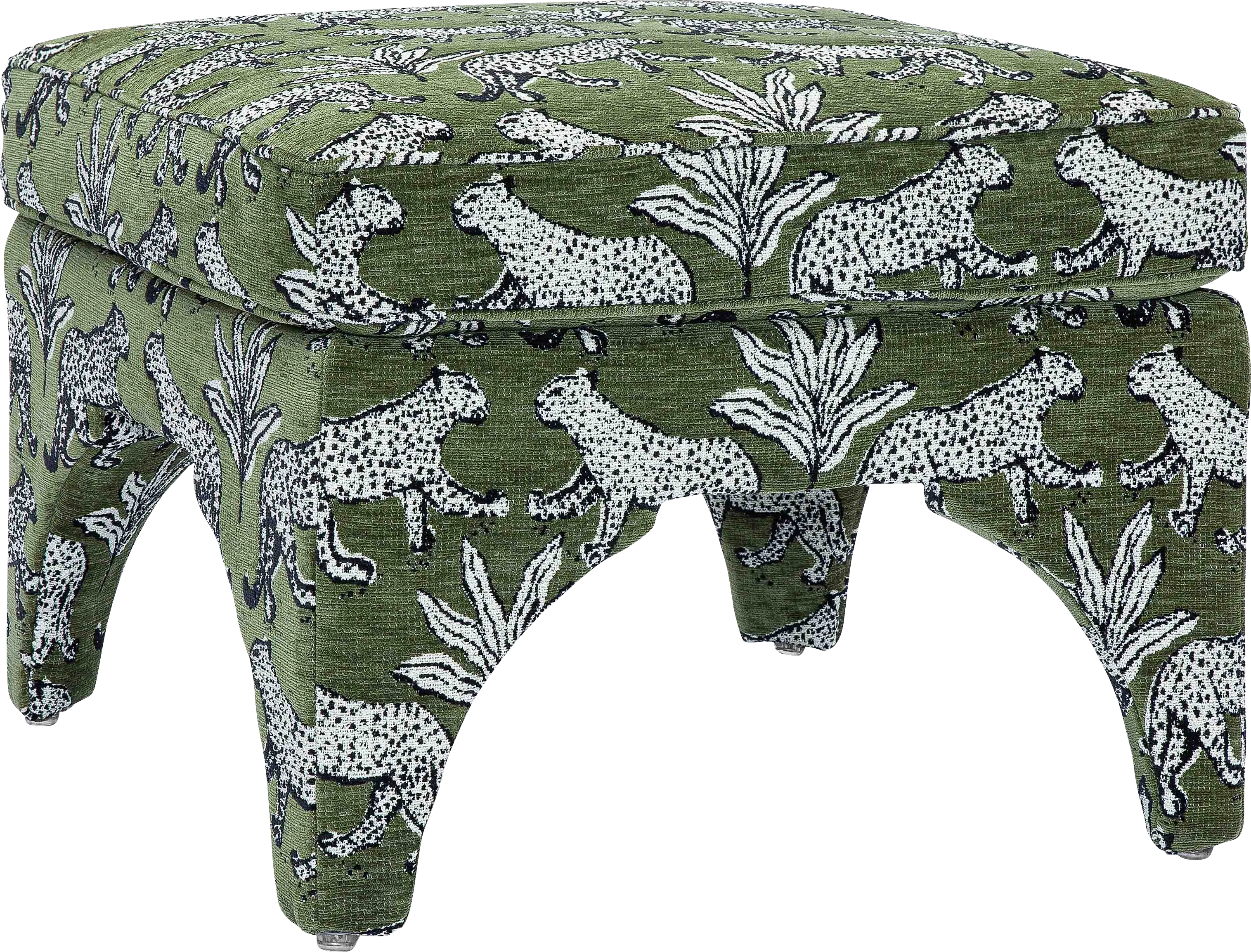 Corboro Green Ottoman - Thumbnail - Image 1