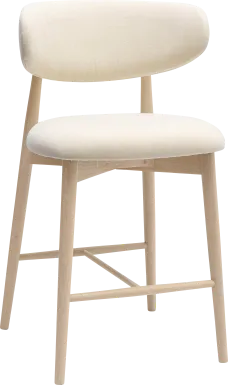 Nymphgold Cream Counter Height Stool