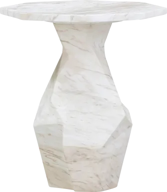 Accentgate White End Table