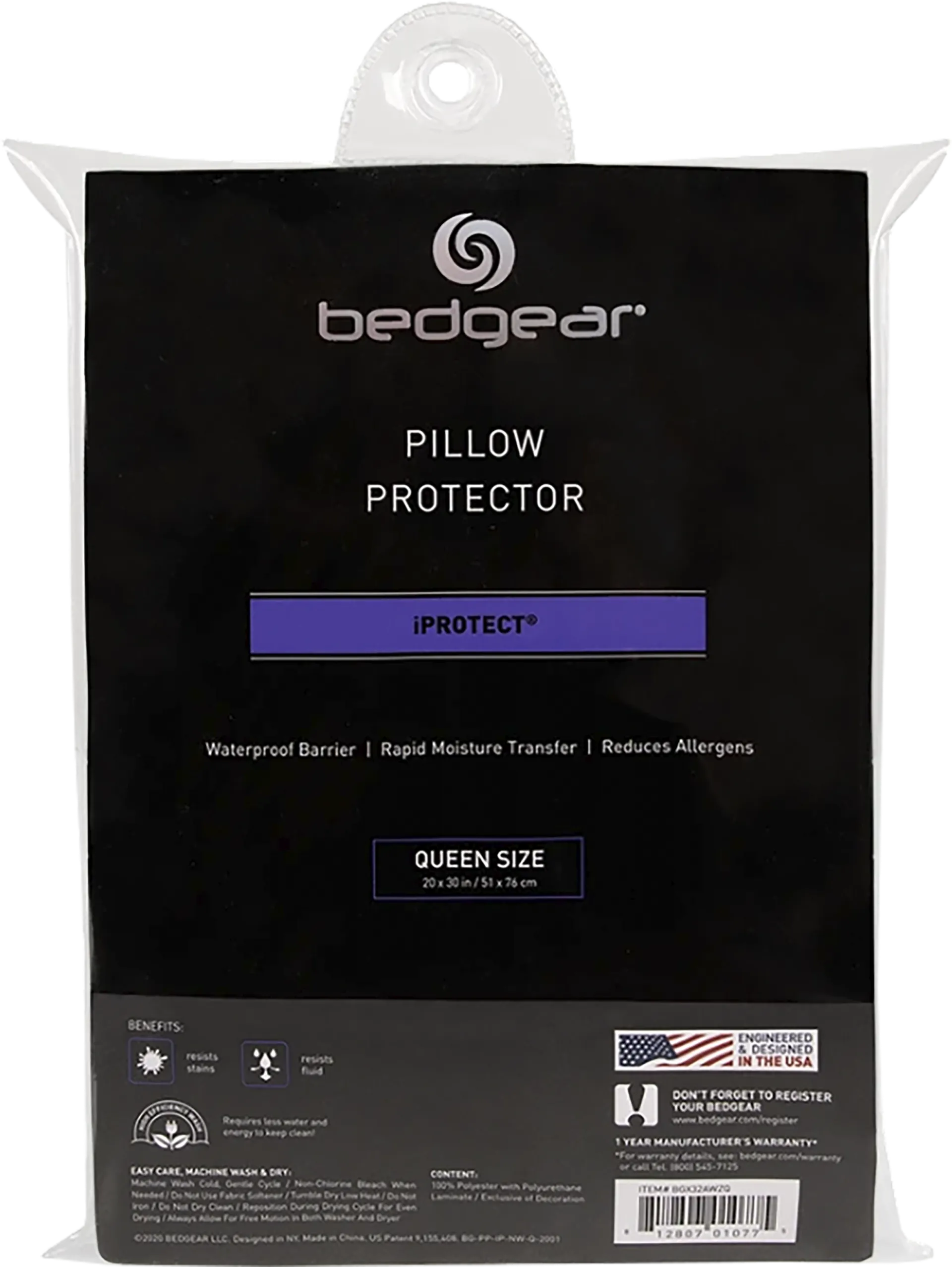 Bedgear iProtect Queen Pillow Protector - Image 1
