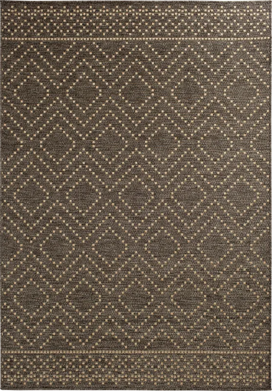 Danyal Brown 5'3 x 7'7 Indoor/Outdoor Rug