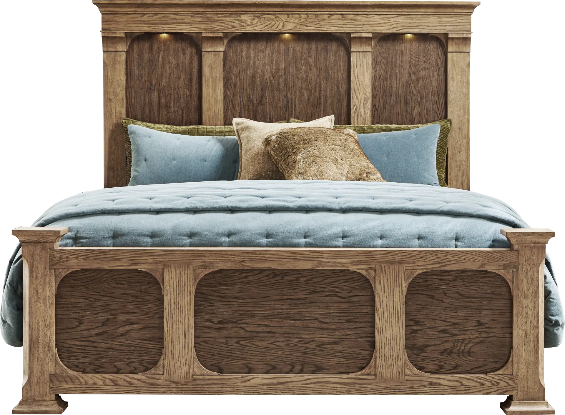 Telluride Brown King Panel Bed