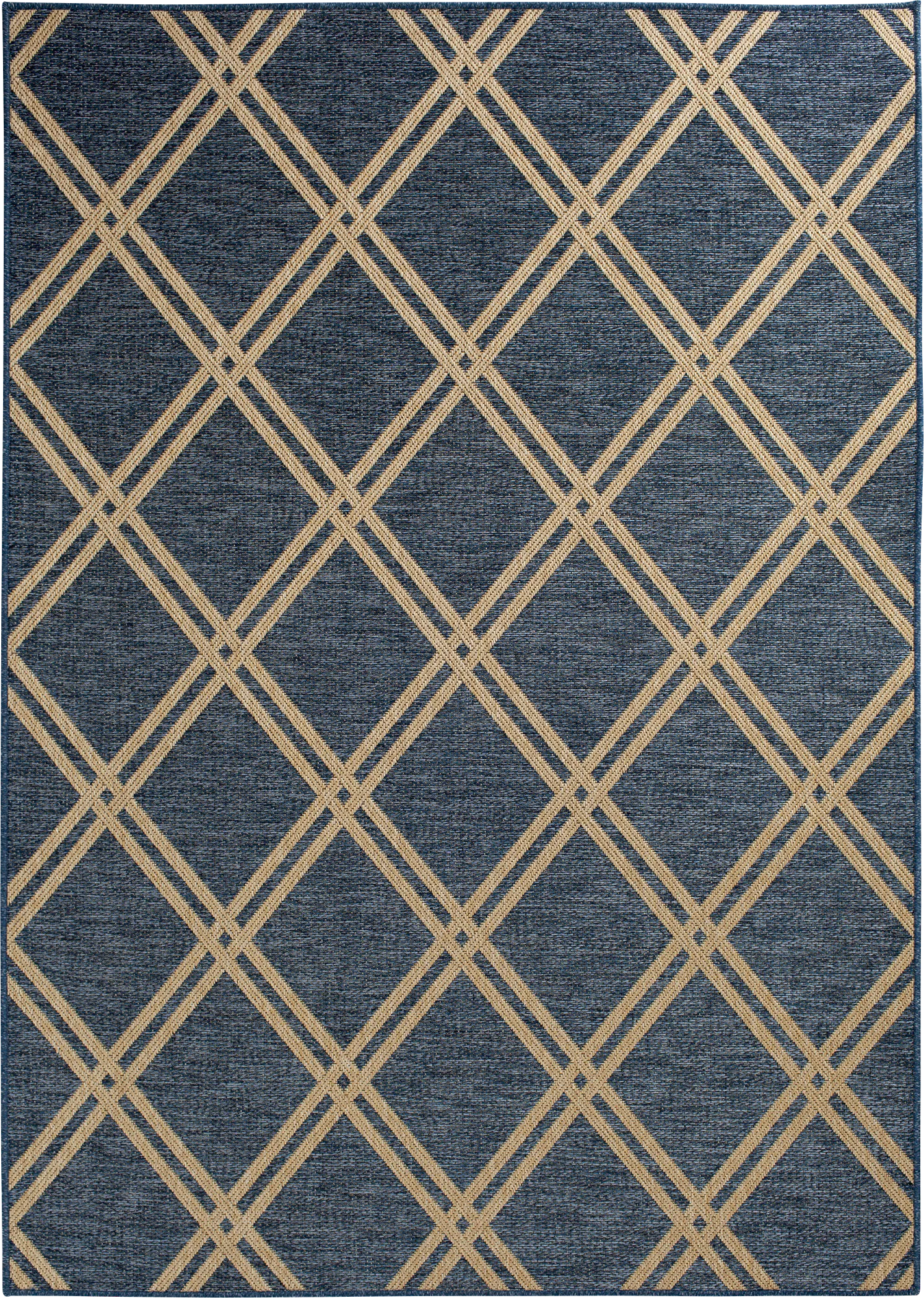 Eristy Blue 6'7 x 9'6 Indoor/Outdoor Rug - Thumbnail - Image 1