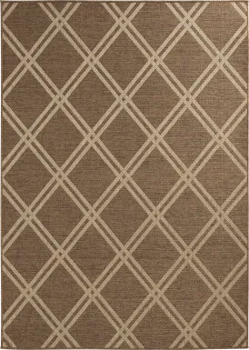 Eristy Tan 6'7 x 9'6 Indoor/Outdoor Rug