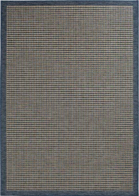 Gasha Blue 6'7 x 9'6 Indoor/Outdoor Rug