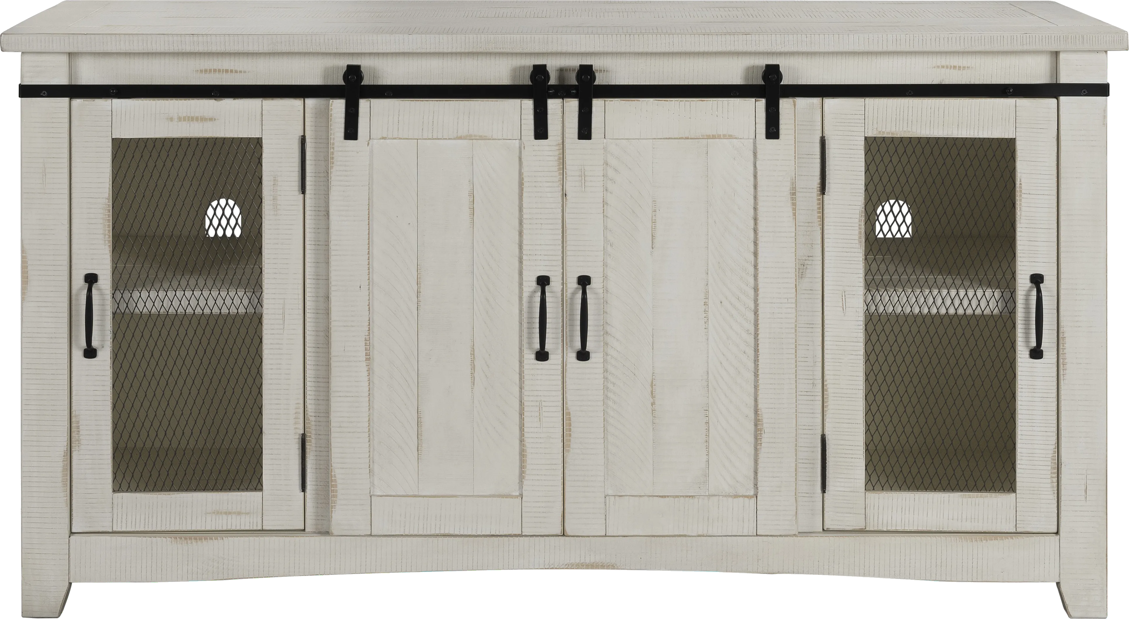 Odessa Crossing White 65 in. Console - Thumbnail - Image 1