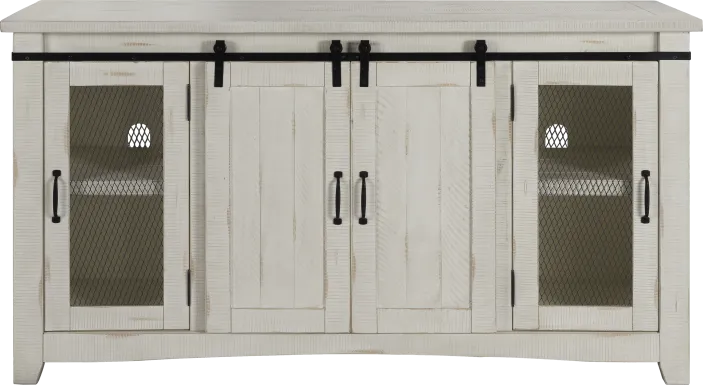 Odessa Crossing White 65 in. Console