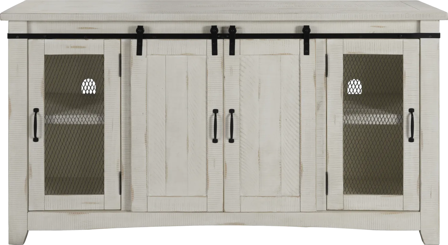 Odessa Crossing White 65 in. Console