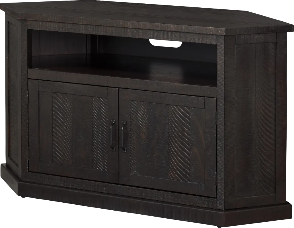 Rustic Path Espresso 49.5 in. Corner Console