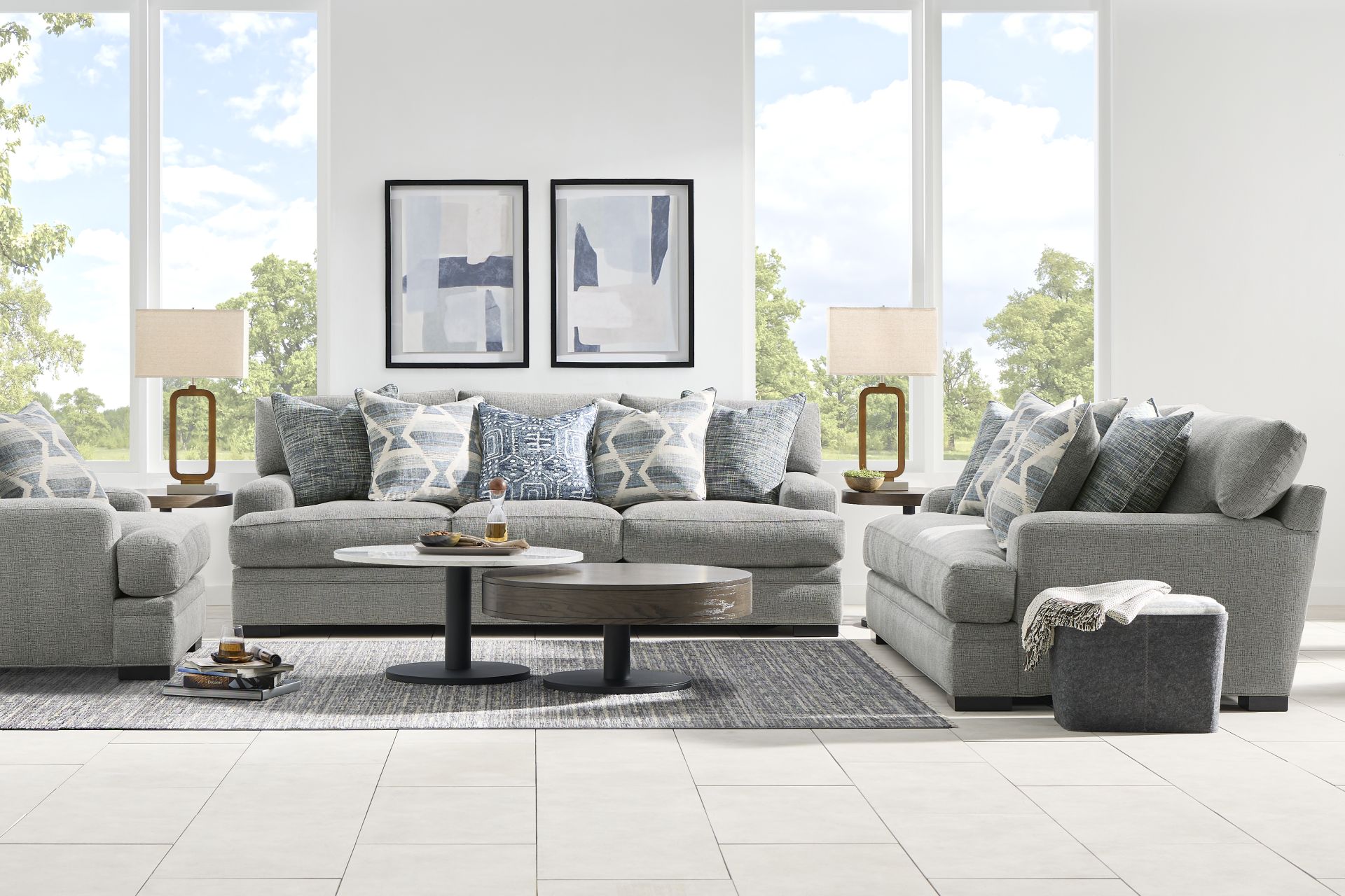 Bedford Park Gray 2 Pc Living Room - Image 1