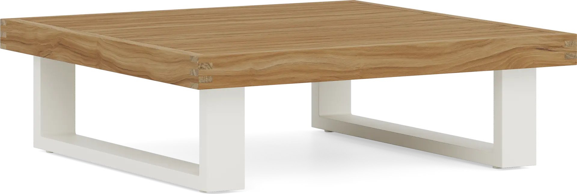 Platform Teak Outdoor Side Table
