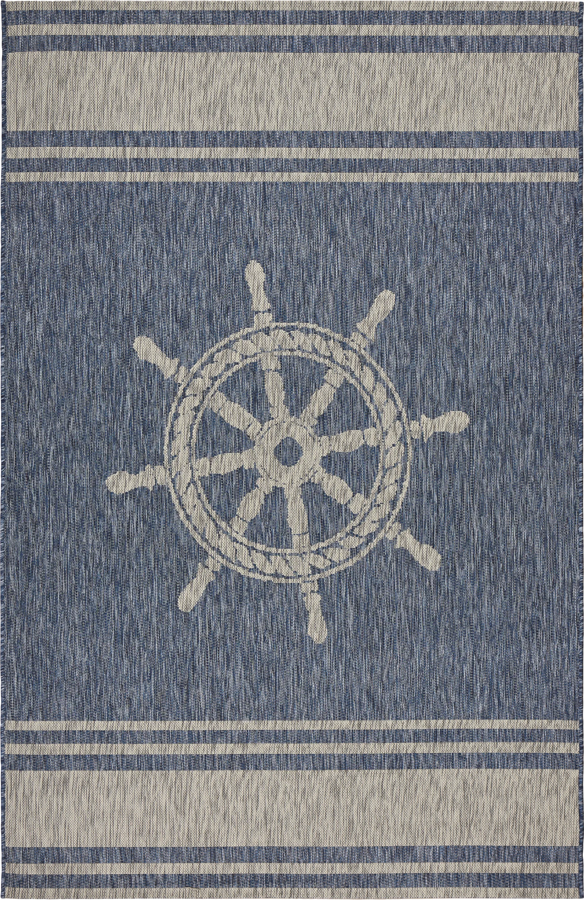 Merryn Blue 5' x 7' Indoor/Outdoor Rug - Image 1