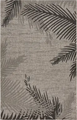 Derall Black 7'9 x 9'5 Indoor/Outdoor Rug