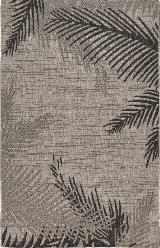 Derall Black 7'9 x 9'5 Indoor/Outdoor Rug