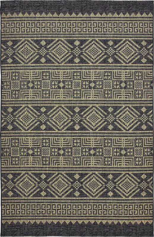 Fidelina Black 5' x 7' Indoor/Outdoor Rug