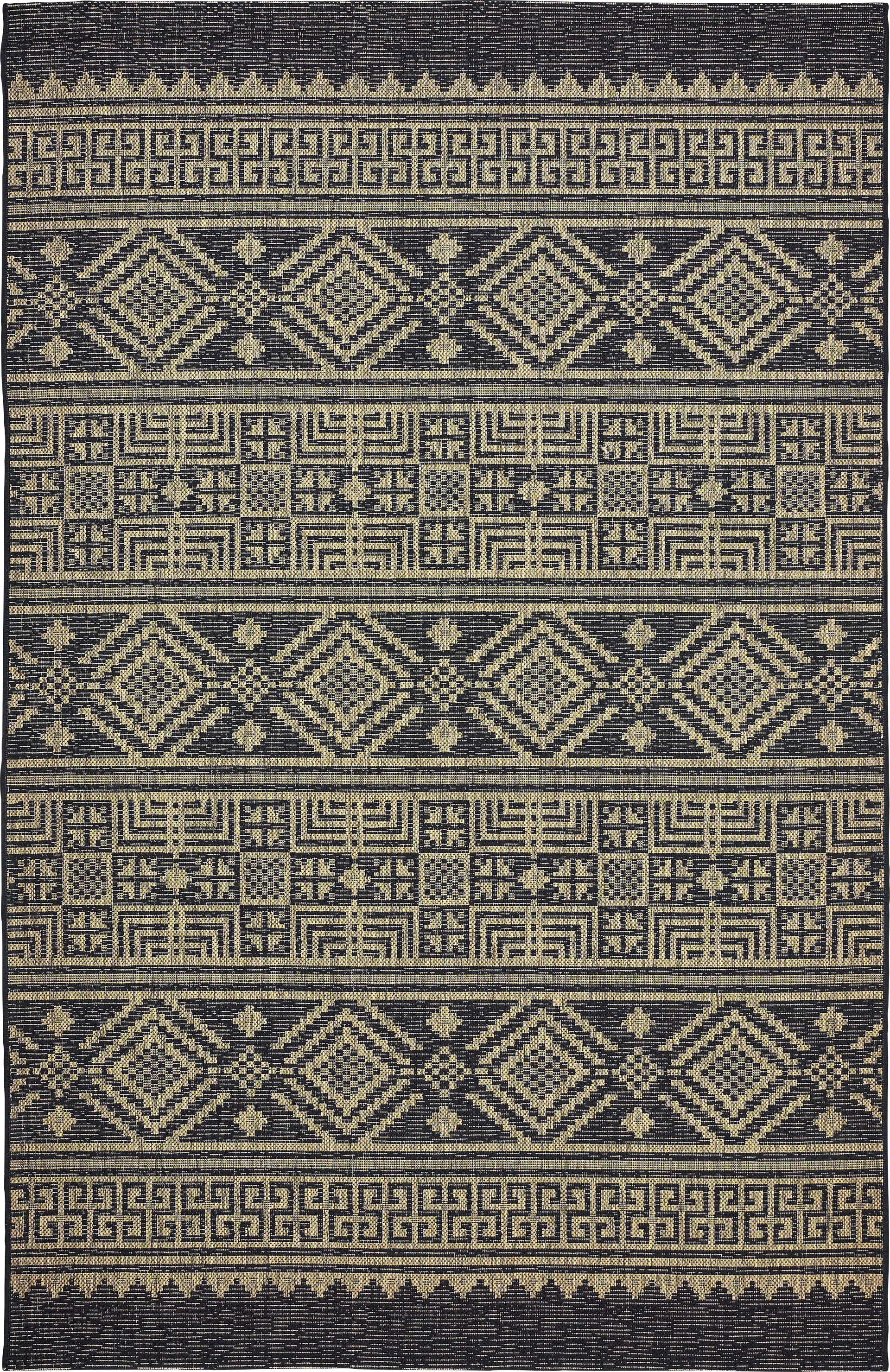 Fidelina Black 5' x 7' Indoor/Outdoor Rug - Image 1