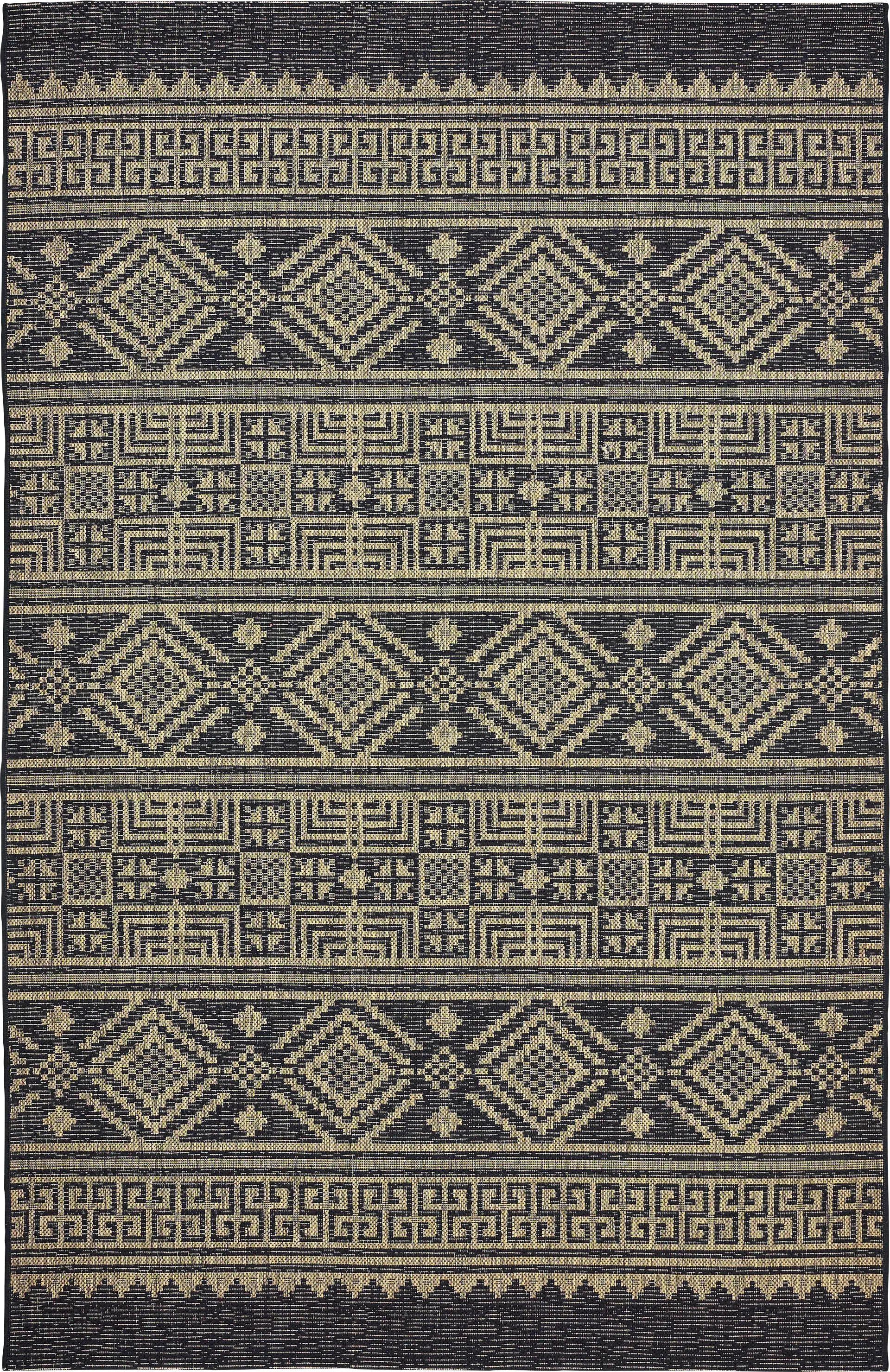 Fidelina Black 5' x 7' Indoor/Outdoor Rug