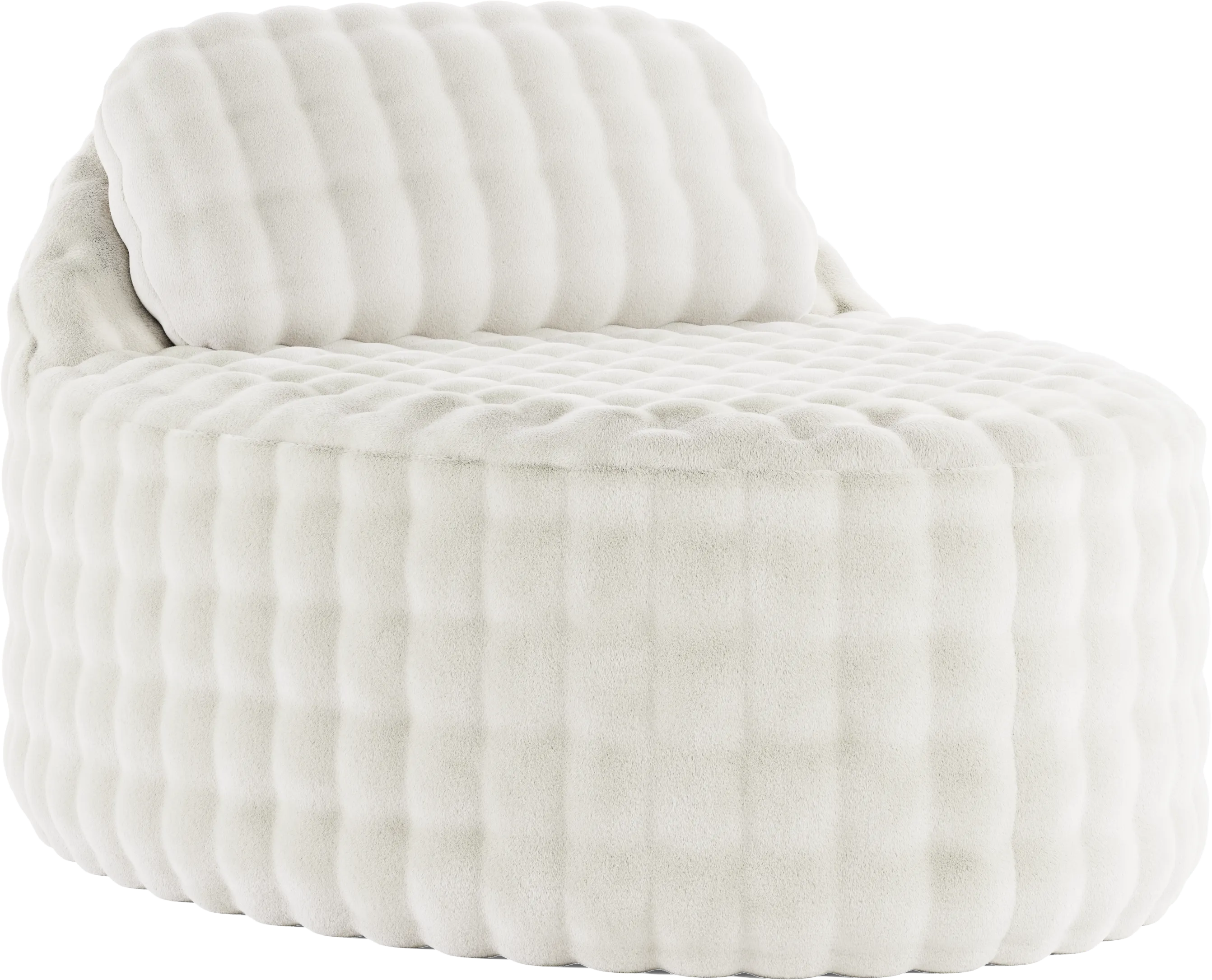 Emmeline White Accent Chaise - Thumbnail - Image 1