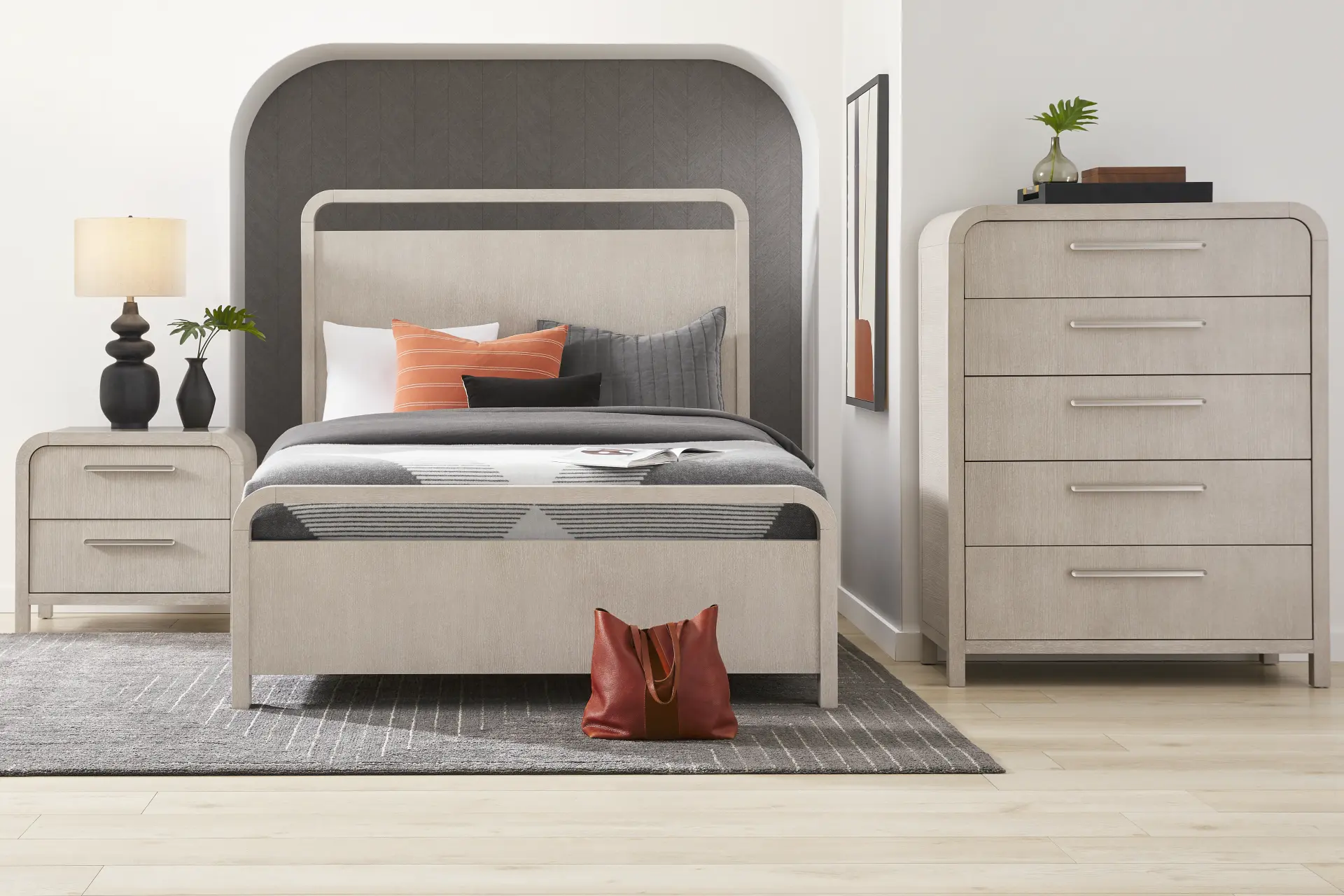 Canyon Light Gray 5 Pc Queen Panel Bedroom