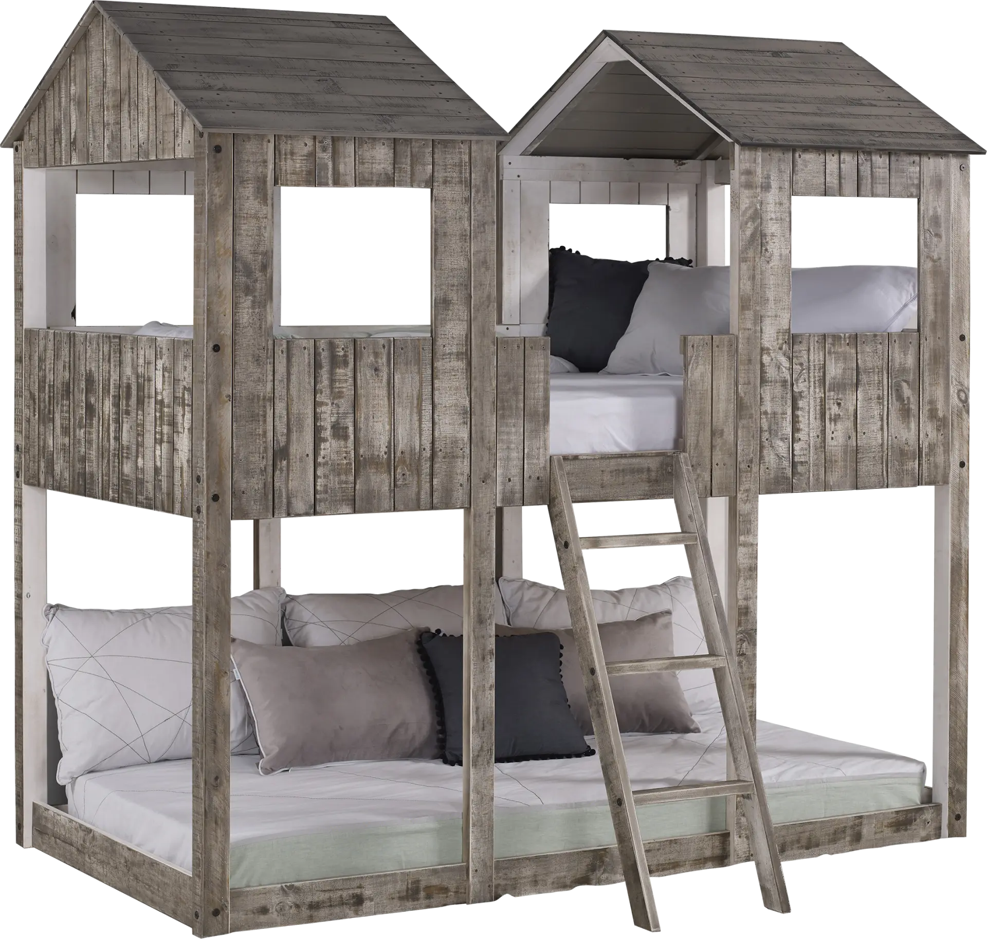 Timber Hideaway Beige Twin/Twin Bunk Bed