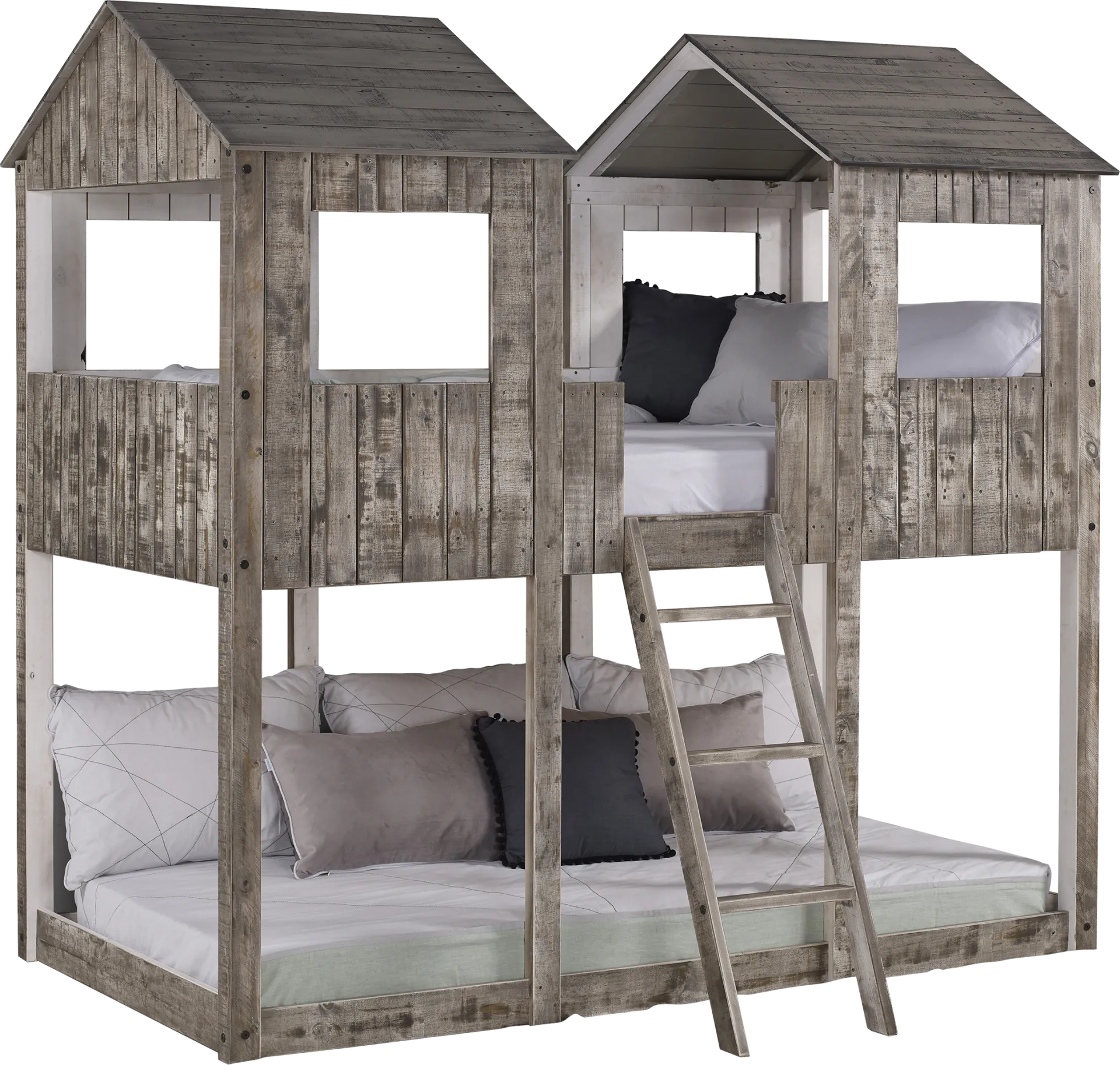 Timber Hideaway Beige Twin/Twin Bunk Bed - Image 1