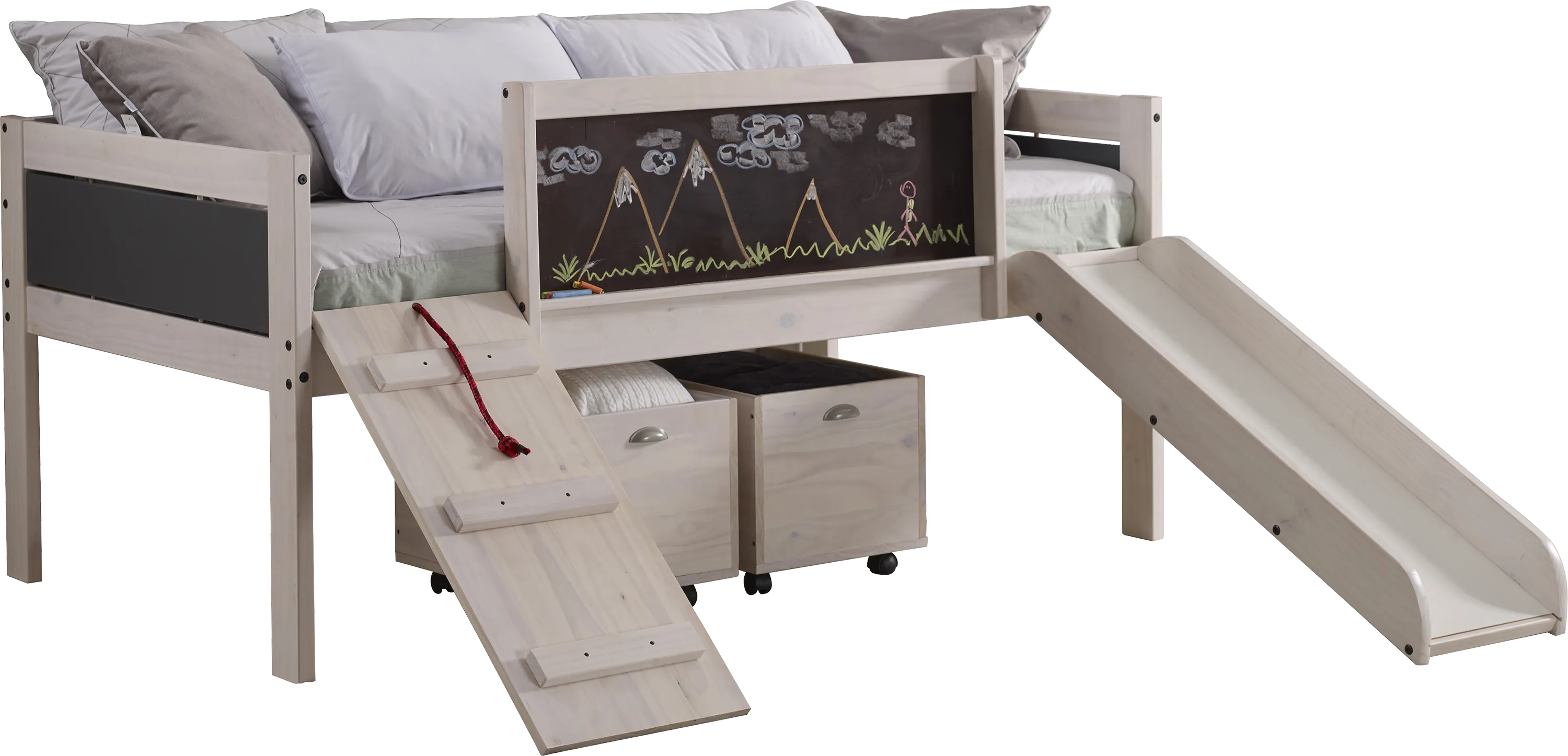 Artspace White Twin Jr. Loft Bed - Thumbnail - Image 1