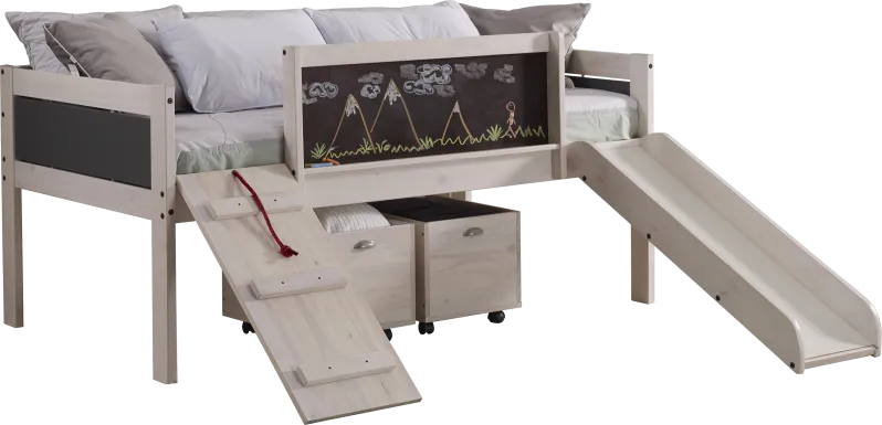 Artspace White Twin Jr. Loft Bed
