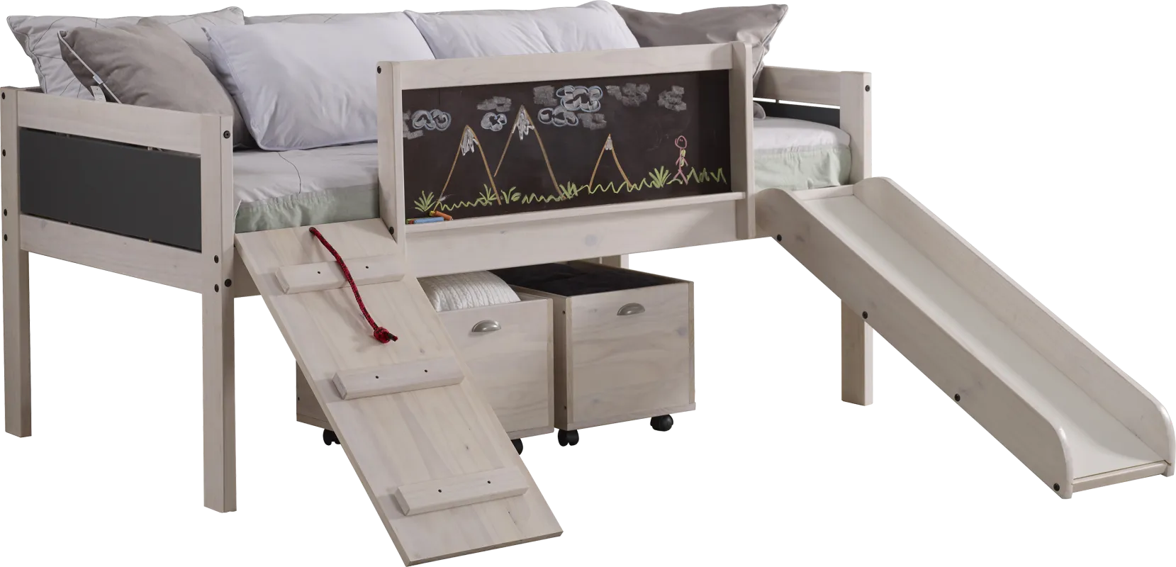 Artspace White Twin Jr. Loft Bed