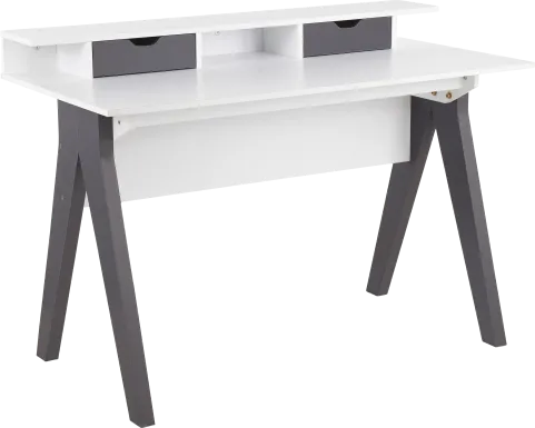 Unzell White Desk