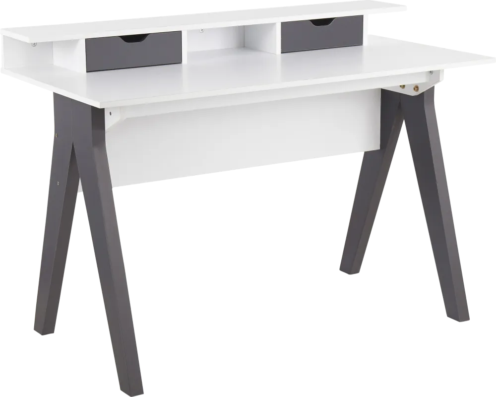 Unzell White Desk