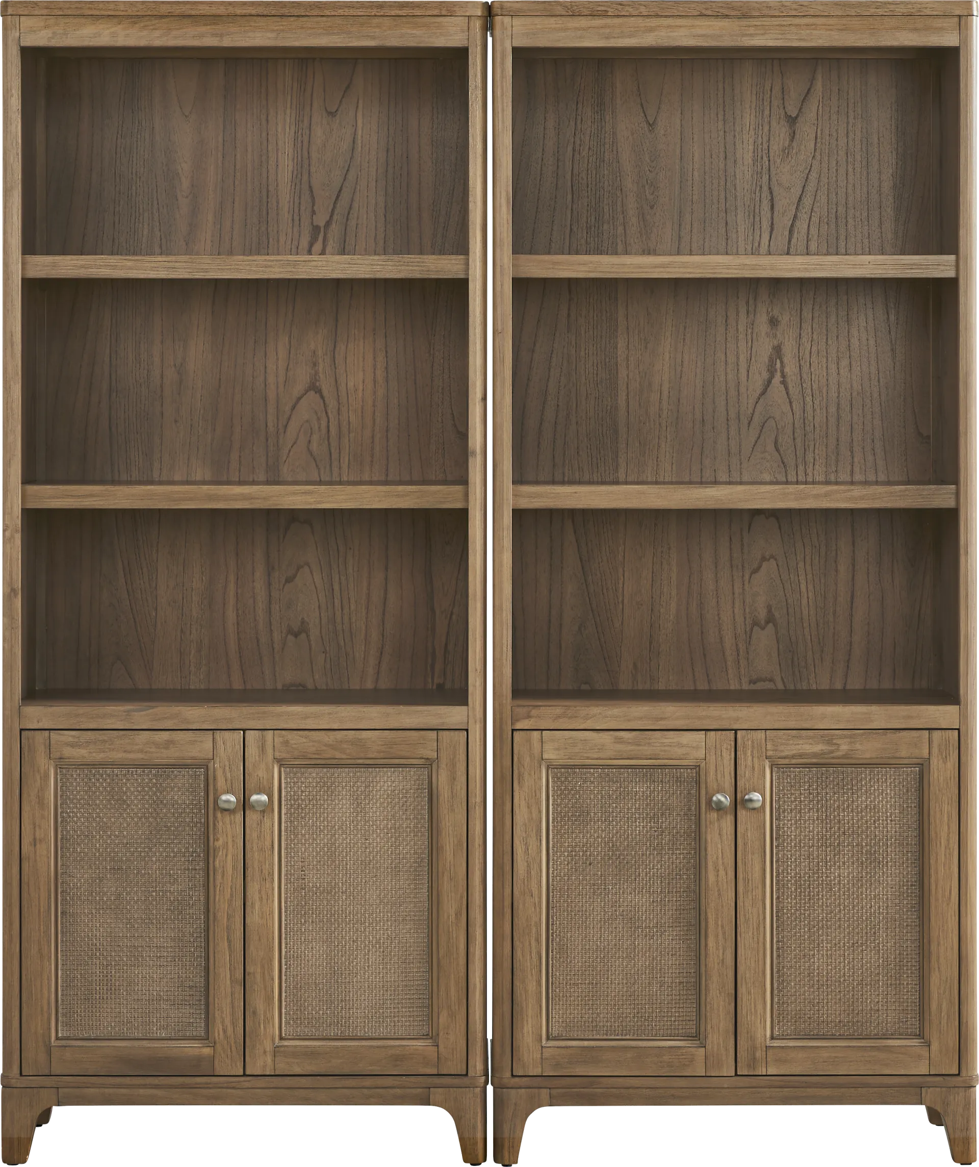 Garden Grove Brown 2 Pc Bookcase Piers - Image 1