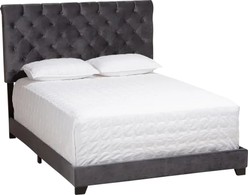 Panola Dark Gray Queen Bed