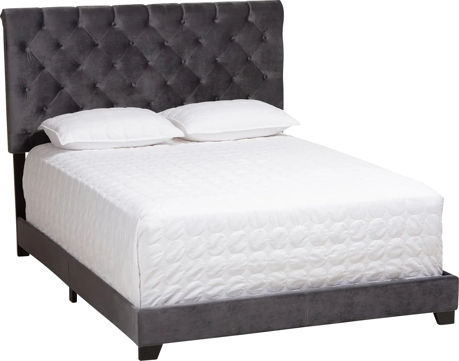 Panola Dark Gray Queen Bed
