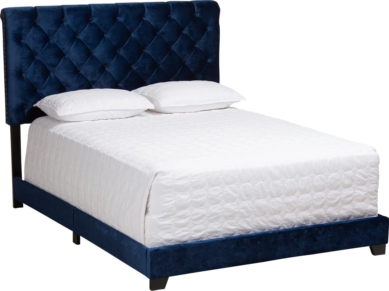 Panola Blue Queen Bed - Image 1