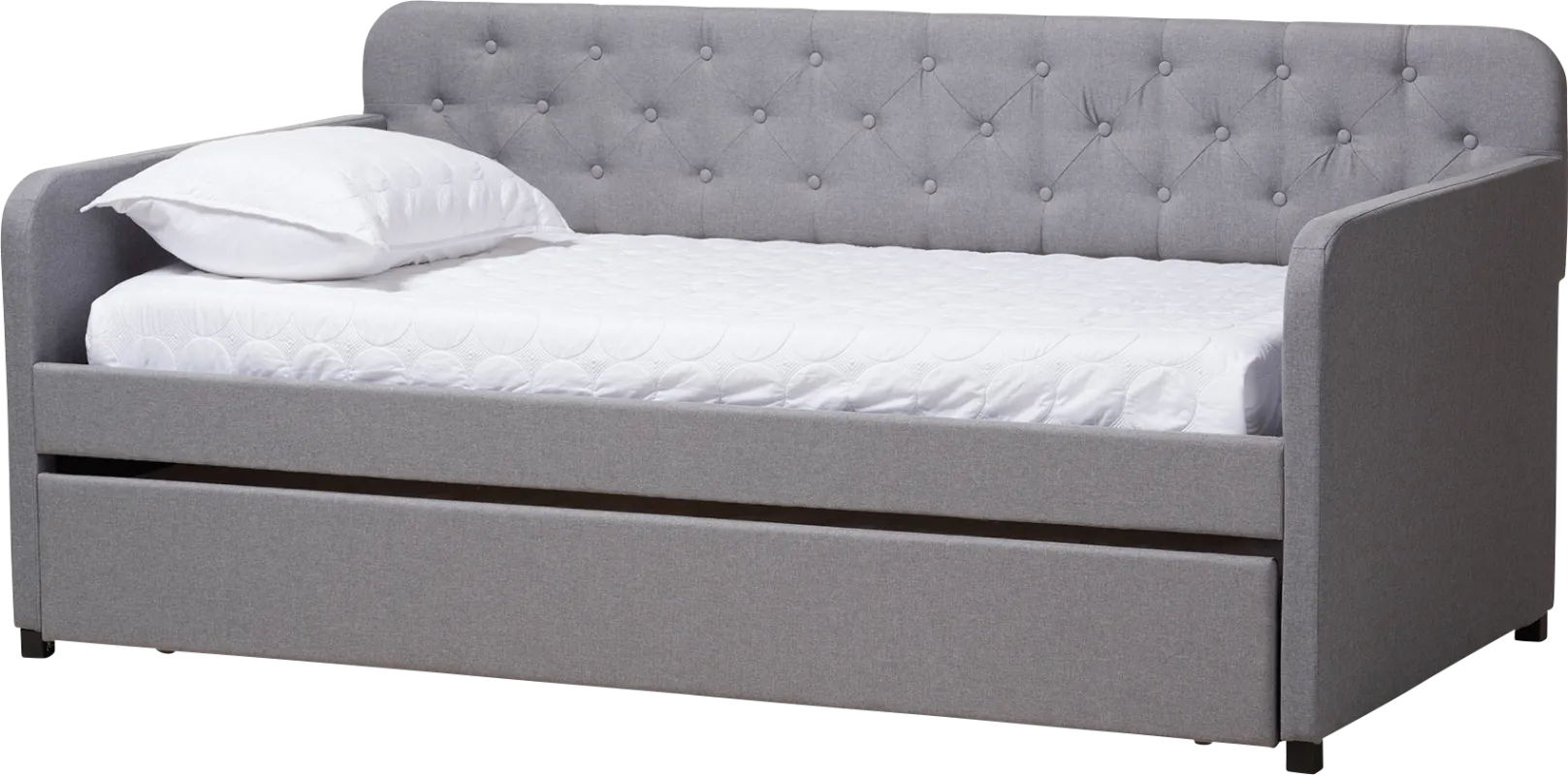Milam Gray Twin Daybed With Trundle