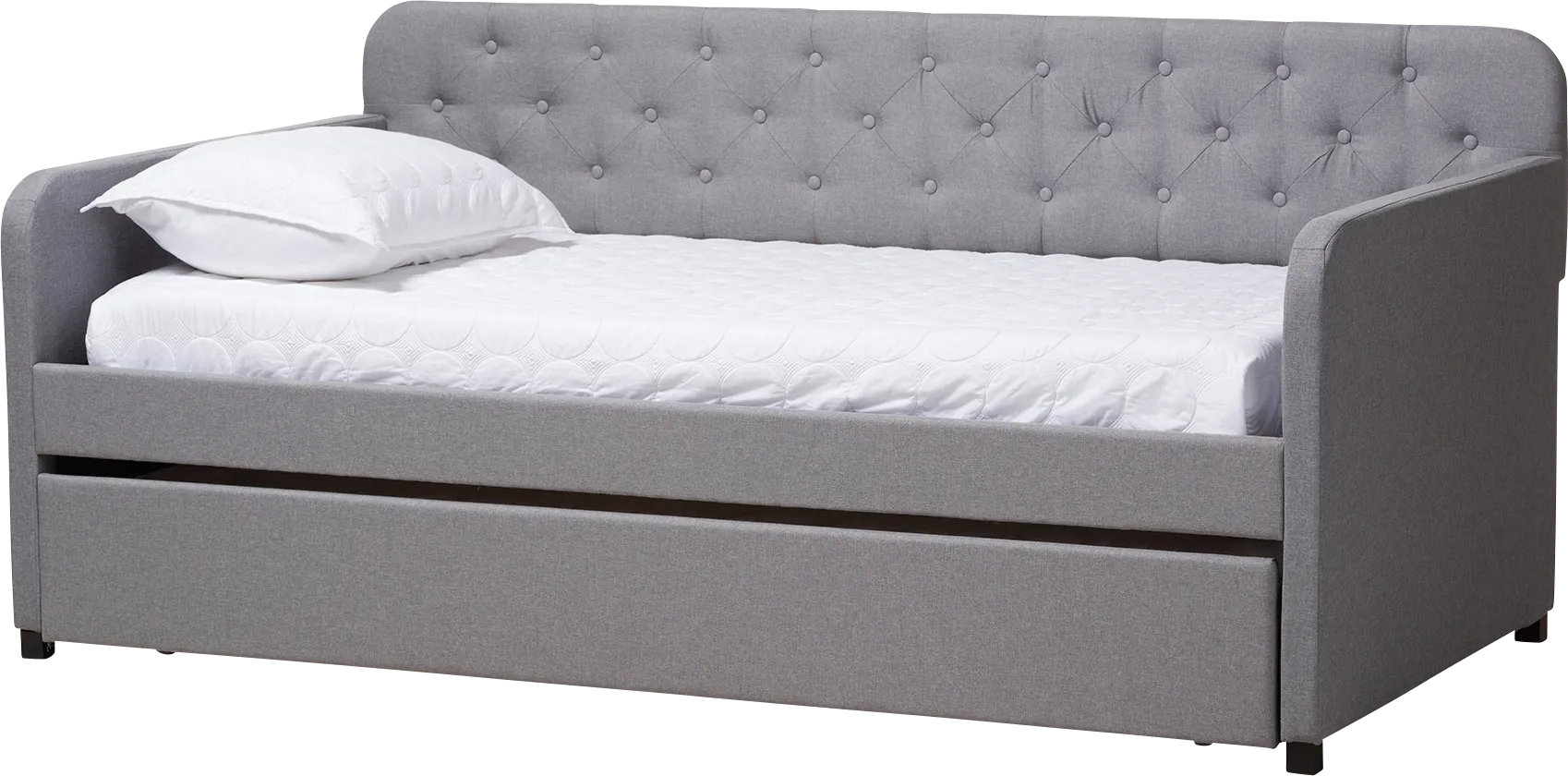 Milam Gray Twin Daybed With Trundle - Image 1