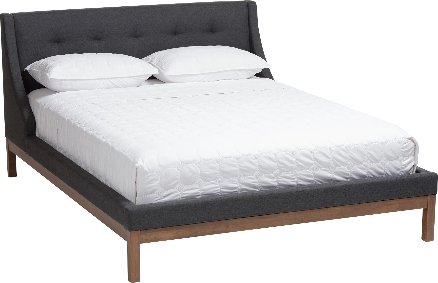 Alissas Dark Gray Full Bed - Thumbnail - Image 1