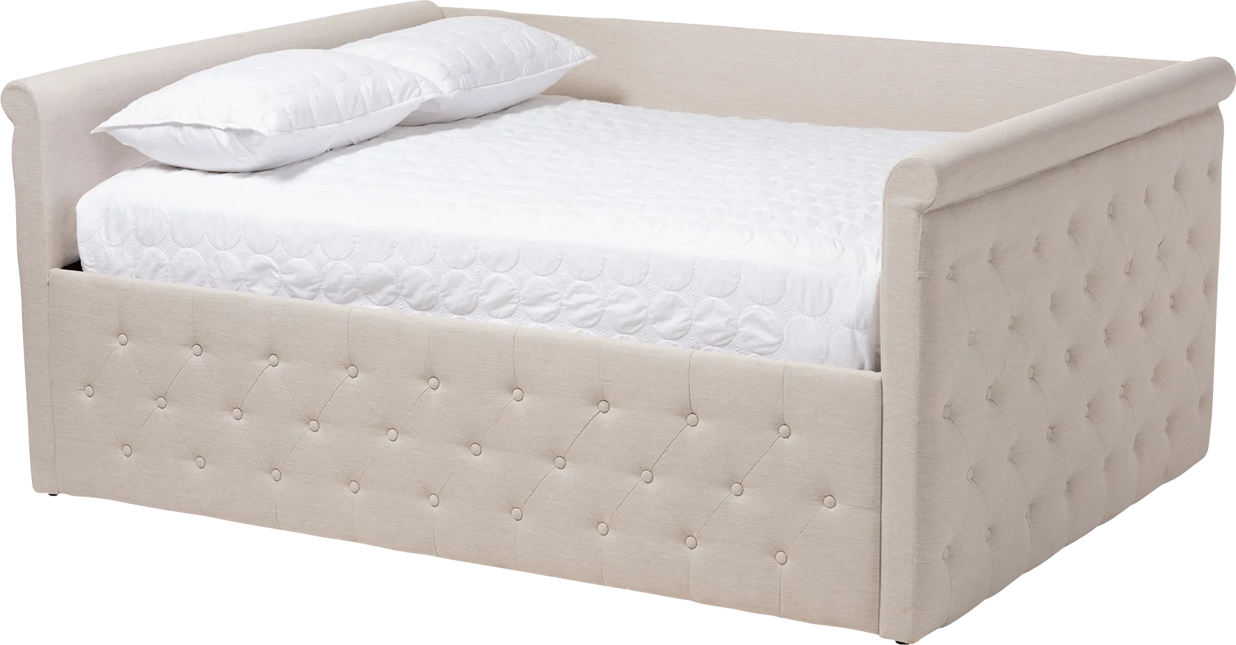 Dyett Beige Queen Daybed - Thumbnail - Image 1