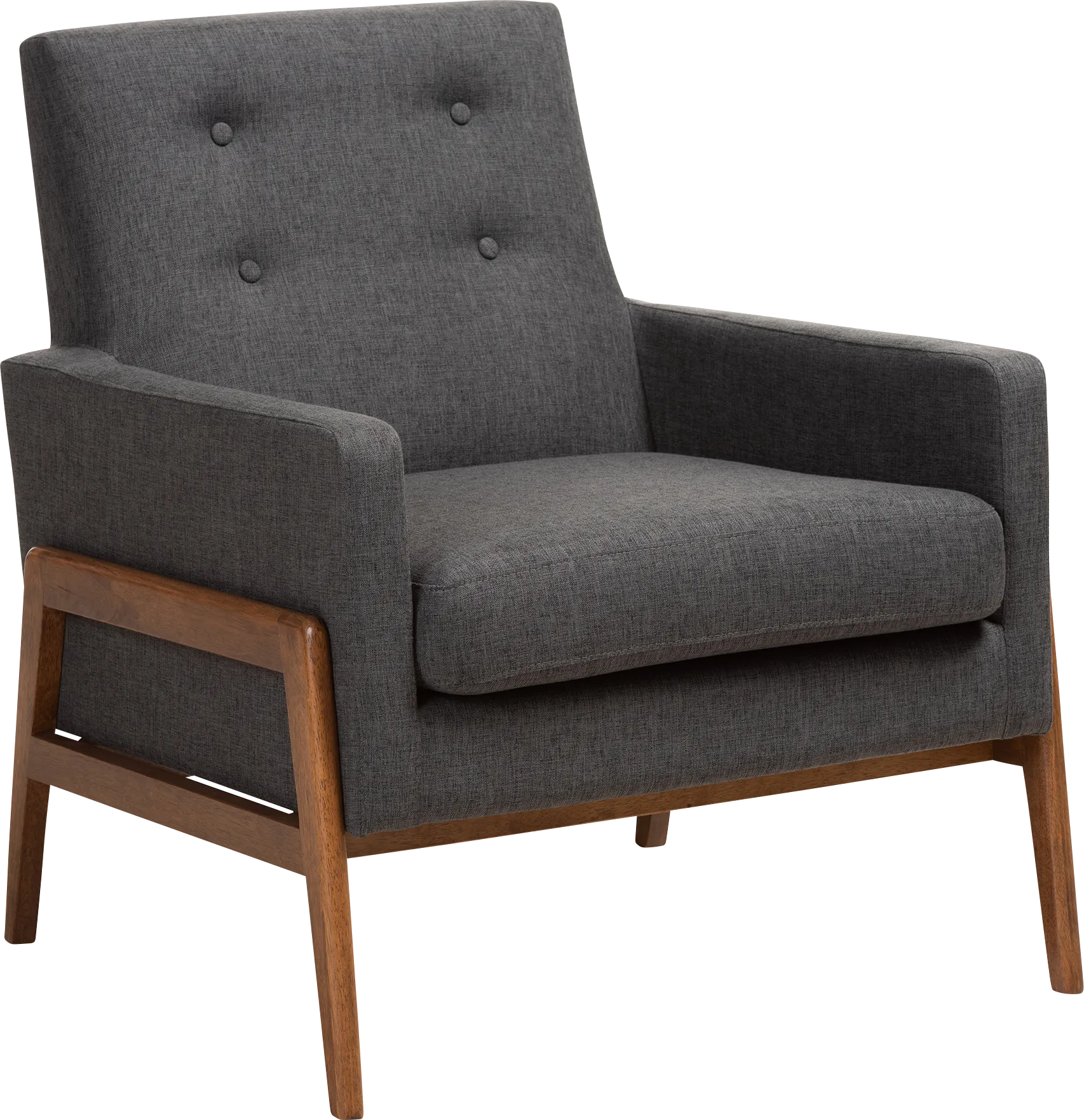 Diplari Dark Gray Accent Chair - Thumbnail - Image 1