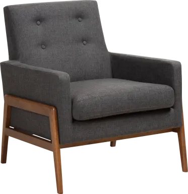 Diplari Dark Gray Accent Chair