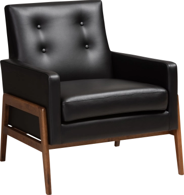 Diplari Black Accent Chair