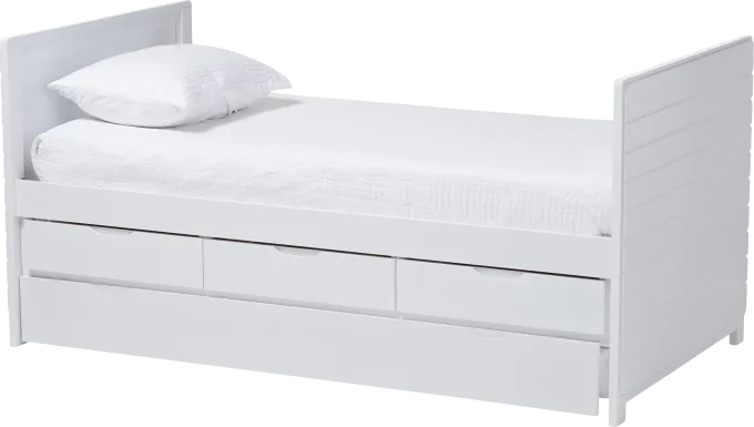 Dysart White Daybed With Trundle