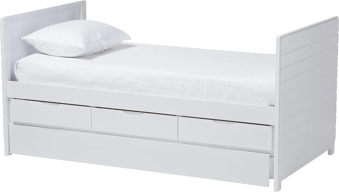 Dysart White Daybed With Trundle