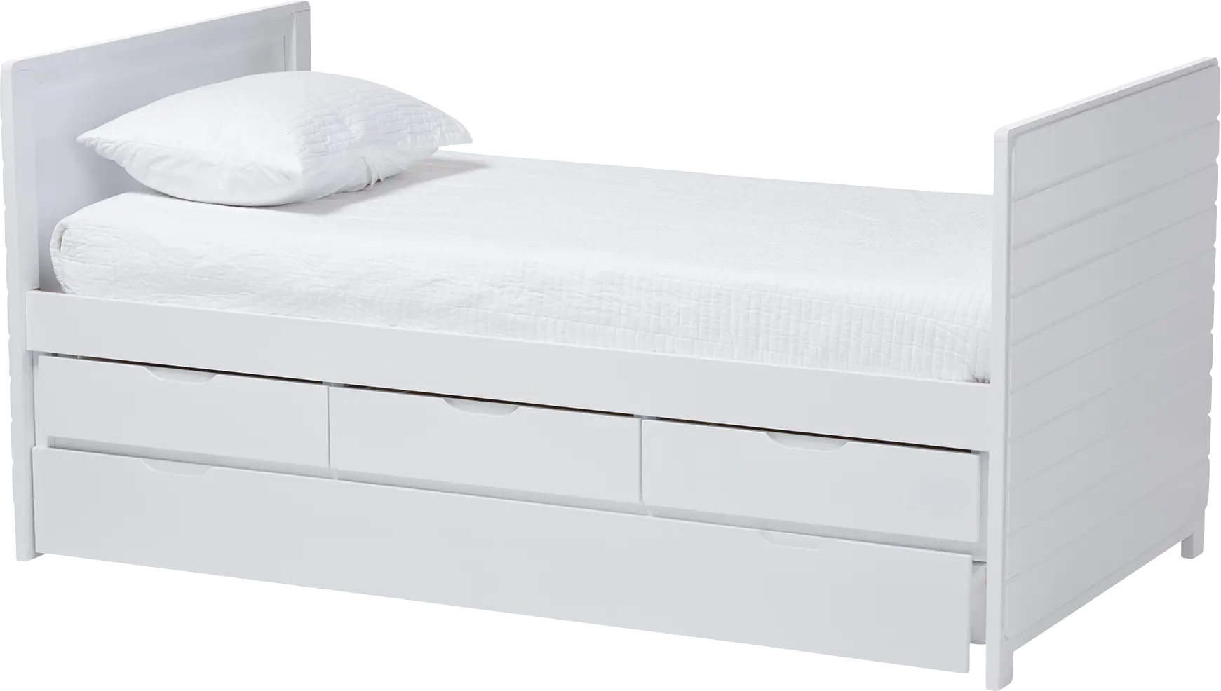 Dysart White Daybed With Trundle