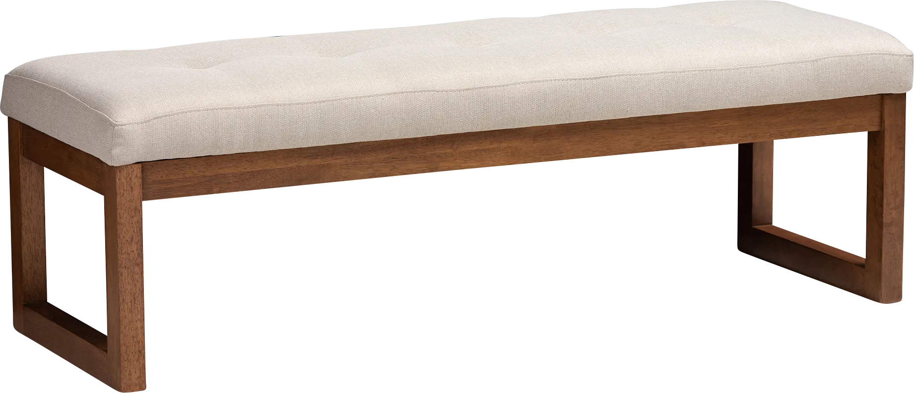 Ezelle Beige Bench - Image 1